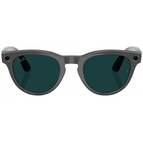 Умные очки Ray-Ban Meta* Headliner Gen 2 Shiny Asteroid Grey, Фотохромные линзы Clear to Emerald Transitions (RW4013), размер M